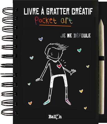 Couverture du livre « Livre à gratter ; je me défoule » de  aux éditions Le Ballon