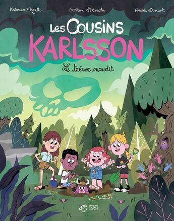 Couverture du livre « Les cousins Karlsson : le trésor maudit » de Katarina Mazetti aux éditions Thierry Magnier