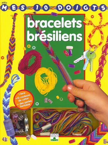 Couverture du livre « Kit bracelets bresiliens » de Christel Claudius aux éditions Fleurus