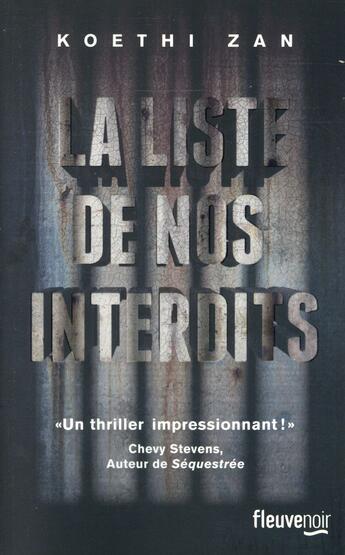 Couverture du livre « La liste de nos interdits » de Koethi Zan aux éditions Fleuve Editions