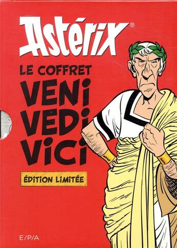 Couverture du livre « Astérix ; le coffret ; veni vedi vici ; les citations latines expliquées ; les vérités historiques » de Bernard-Pierre Molin aux éditions Epa