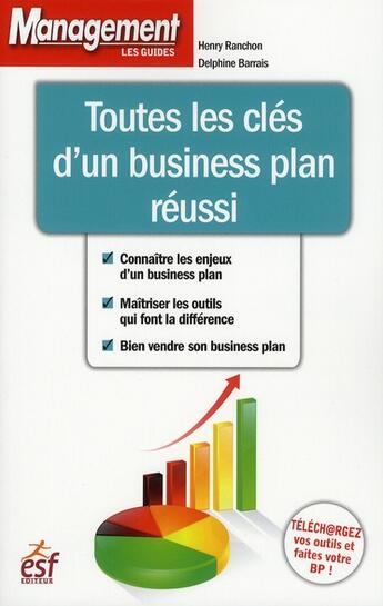 Couverture du livre « Toutes les clés d'un business plan réussi » de Ranchon/Gresy aux éditions Esf Prisma