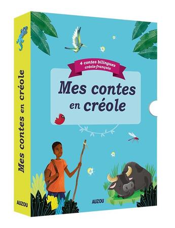 Couverture du livre « Coffret 4 titres mes p'tits contes en créole guyanais » de  aux éditions Philippe Auzou