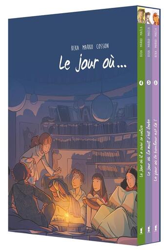 Couverture du livre « Le jour où... : coffret vol.2 : Tomes 4 à 6 » de Marko et Beka aux éditions Bamboo