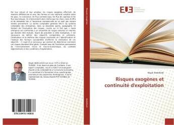 Couverture du livre « Risques exogenes et continuite d'exploitation » de Abdelhedi Wajdi aux éditions Editions Universitaires Europeennes