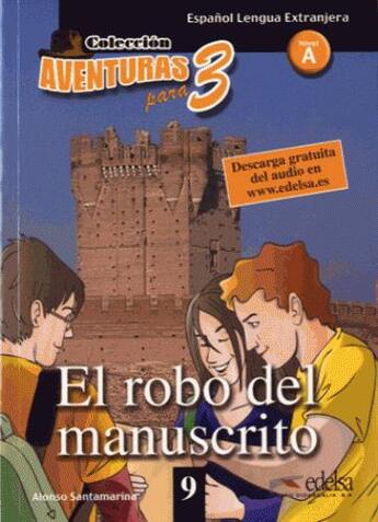 Couverture du livre « El Robo Del Manuscrito - Livre+Mp3 » de Santamarina-A aux éditions Didier