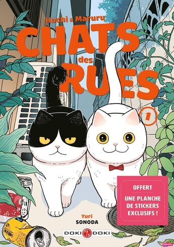 Couverture du livre « Hachi & Maruru : chats des rues Tome 1 » de Yuri Sonoda aux éditions Bamboo