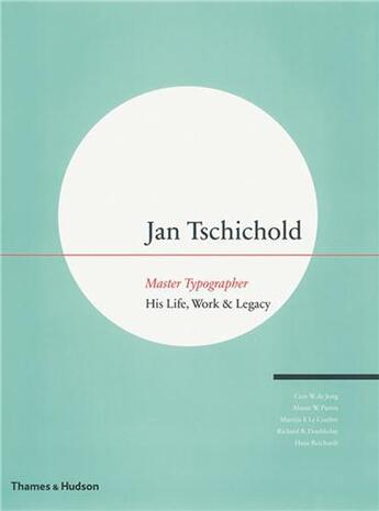 Couverture du livre « Jan tschichold master typographer » de De Jong/Purvis aux éditions Thames & Hudson