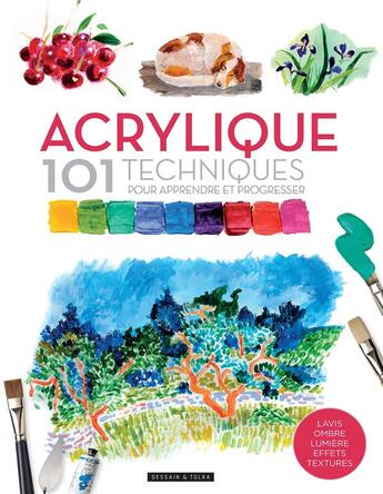 Couverture du livre « Acrylique : 101 techniques pour apprendre et progresser » de  aux éditions Dessain Et Tolra