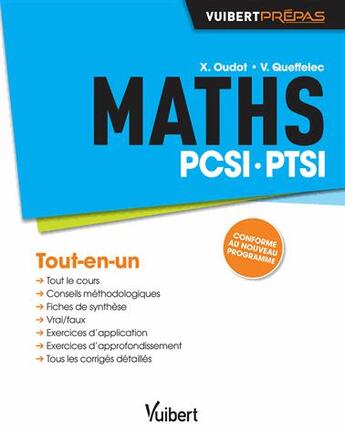 Couverture du livre « Mathématiques ; PCSI-PTSI » de Gilbert Primet et Vincent Queffelec aux éditions Vuibert