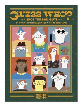 Couverture du livre « Guess who spot the bad guy ! a brain-twisting game for little detectives » de  aux éditions Victionary