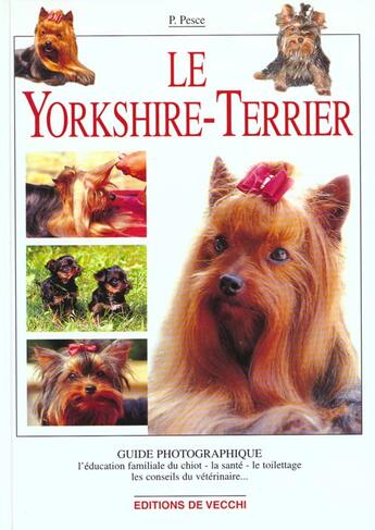 Couverture du livre « Yorkshire guide photo » de Pesce aux éditions De Vecchi