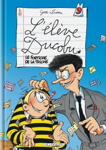 Couverture du livre « L'élève Ducobu t.9 : le fortiche de la triche » de Zidrou et Godi aux éditions Lombard