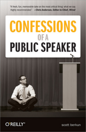 Couverture du livre « Confessions of a public speaker » de Scott Berkun aux éditions O'reilly Media