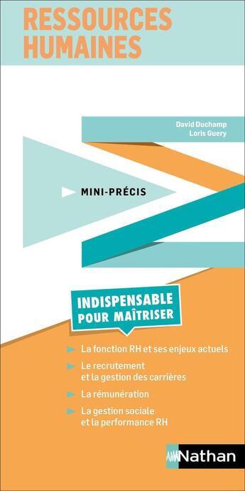 Couverture du livre « Mini-précis : Ressources humaines » de David Duchamp et Loris Guery aux éditions Nathan