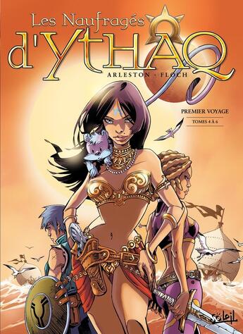 Couverture du livre « Les naufragés d'Ythaq : Intégrale vol.2 : Tomes 4 à 6 : premier voyage » de Christophe Arleston et Adrien Floch aux éditions Soleil