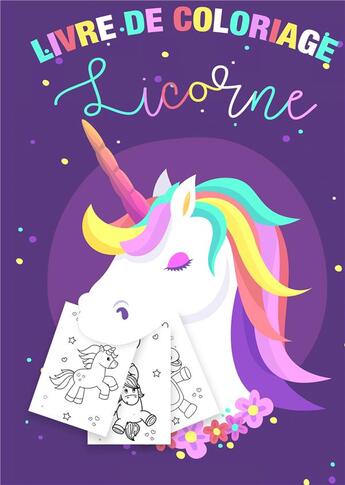 Couverture du livre « Coloriage licornes pour enfants 3 8 ans livre de coloriage licorne et cadeau fil » de Papeterie Enfan aux éditions Books On Demand