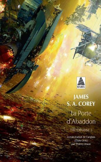 Couverture du livre « The Expanse Tome 3 : la porte d'Abaddon » de James S. A. Corey aux éditions Actes Sud