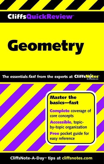 Couverture du livre « CliffsQuickReview Geometry » de Kohn Edward aux éditions Houghton Mifflin Harcourt