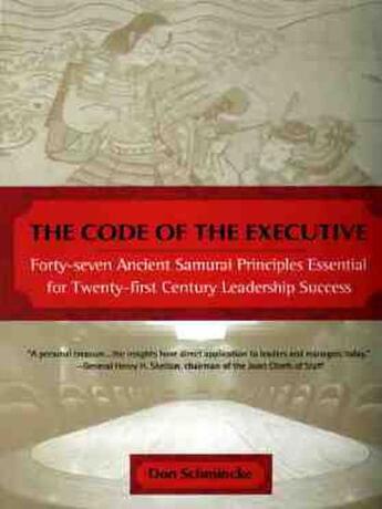 Couverture du livre « The Code of the Executive » de Schmincke Don aux éditions Penguin Group Us