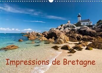 Couverture du livre « Impressions de bretagne calendrier mural 2020 din a3 horizontal - la bretagne le pays entoure pa » de Hoffmann Klaus aux éditions Calvendo