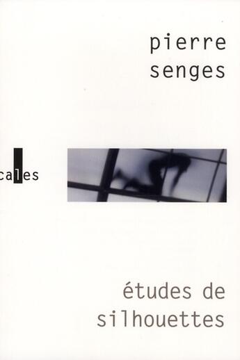 Couverture du livre « Études de silhouettes » de Pierre Senges aux éditions Verticales