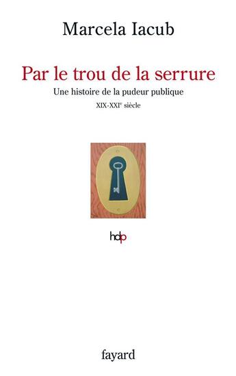 Couverture du livre « Par le trou de la serrure ; une histoire de la pudeur publique, XIX-XXIe siècle » de Marcela Iacub aux éditions Fayard