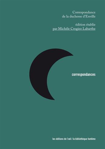 Couverture du livre « Correspondance de la duchesse d'Enville » de Elisabeth Badinter aux éditions Editions De L'oeil