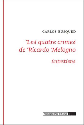 Couverture du livre « Les quatre crimes de Ricardo Melogno » de Carlos Busqued aux éditions Epel