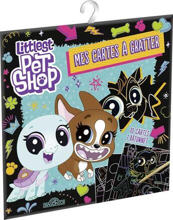 Couverture du livre « Littlest pet shop - mes cartes a gratter » de Hasbro aux éditions Les Livres Du Dragon D'or