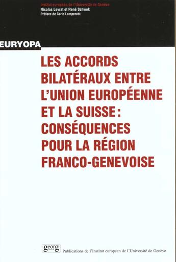 Couverture du livre « Accords bilateraux autre union » de Nicolas Levrat aux éditions Georg