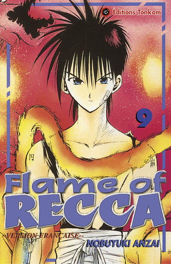 Couverture du livre « Flame of recca t.9 » de Nobuyuki Anzai aux éditions Delcourt