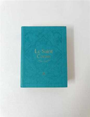 Couverture du livre « Saint coran - bilingue (arabe,francais) - poche (10x14) - vert clair - dorure » de Revelation aux éditions Albouraq