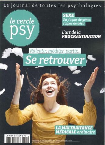 Couverture du livre « Le cercle psy n 25 se retrouver juin 2017 » de  aux éditions Sciences Humaines