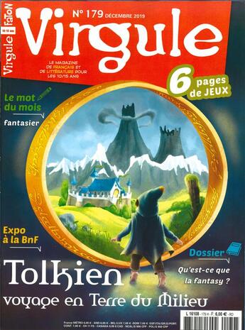 Couverture du livre « Virgule n 179 john ronald reuel tolkien - decembre 2019 » de  aux éditions Virgule