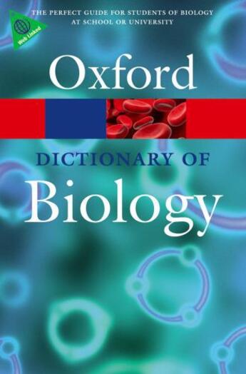 Couverture du livre « A Dictionary of Biology » de Elizabeth Martin aux éditions Oup Oxford