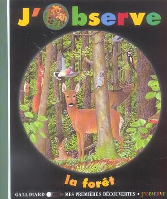 Couverture du livre « J'observe la foret la nuit » de Delafosse Claud aux éditions Gallimard-jeunesse