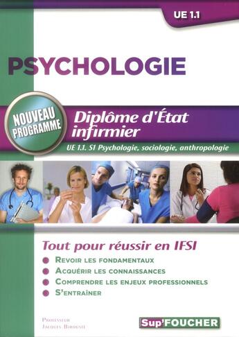 Couverture du livre « Psychologie ; IFSI ; UE 1.1 » de  aux éditions Foucher