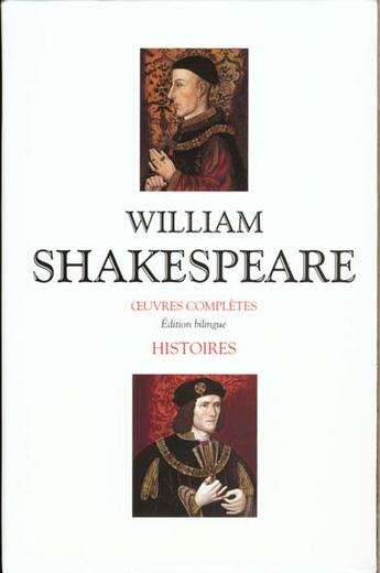 Couverture du livre « Coffret oeuvres complètes : histoires » de William Shakespeare aux éditions Bouquins