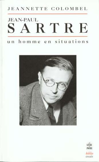 Couverture du livre « Jean-paul sartre » de Colombel-J aux éditions Le Livre De Poche