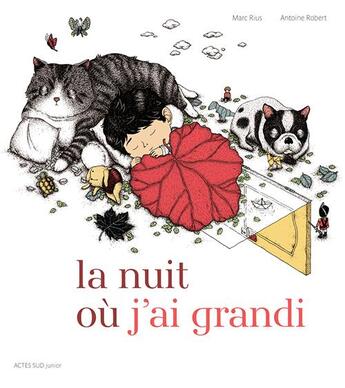 Couverture du livre « La nuit où j'ai grandi » de Marc Rius et Antoine Robert aux éditions Actes Sud Jeunesse