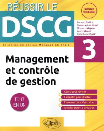 Couverture du livre « Ue3 - management et controle de gestion » de Guillot/Khaldi/Sabir aux éditions Ellipses