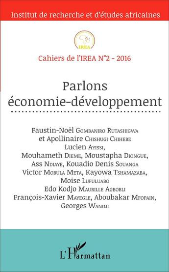 Couverture du livre « Parlons économie-développement » de  aux éditions L'harmattan