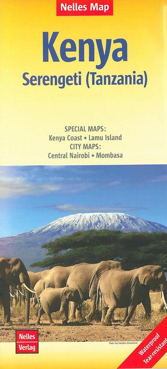 Couverture du livre « Kenya serengeti (tanzania) » de  aux éditions Nelles
