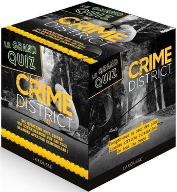 Couverture du livre « Crime district : le grand quiz » de  aux éditions Larousse