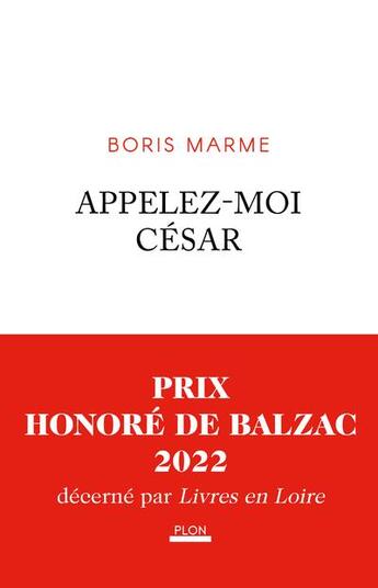 Couverture du livre « Appelez-moi César » de Boris Marme aux éditions Plon