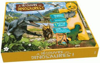 Couverture du livre « Je découvre les dinosaures » de Emmanuelle Ousset et Audrey Atuchin aux éditions Philippe Auzou