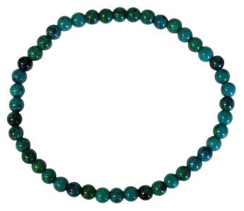 Couverture du livre « Bracelet chrysocolle chauffee perles rondes 4 mm » de  aux éditions Dg-exodif