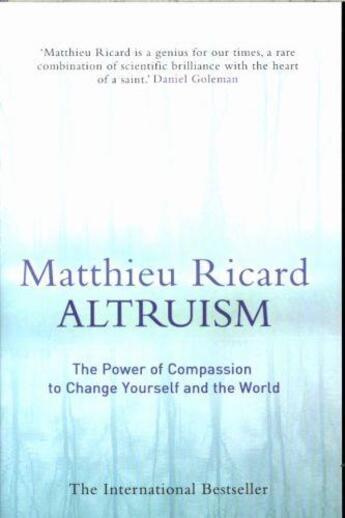 Couverture du livre « ALTRUISM » de Matthieu Ricard aux éditions Atlantic Books