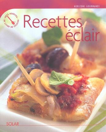 Couverture du livre « Recettes Eclair » de Zabert Sandmann aux éditions Solar